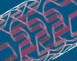 group of 2D face elements, created without Proprocessor, using DEFI_GROUP
