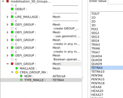Screenshot: Define a group limited to TET4 elements